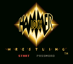 Hammerlock Wrestling Title Screen